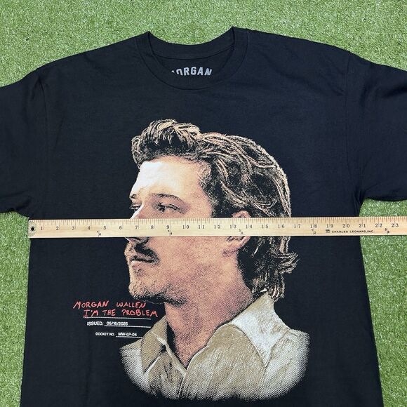 2025 Exclusive Morgan Wallen I’m The Problem Short Sleeve Black T-Shirt - Picture 10 of 11